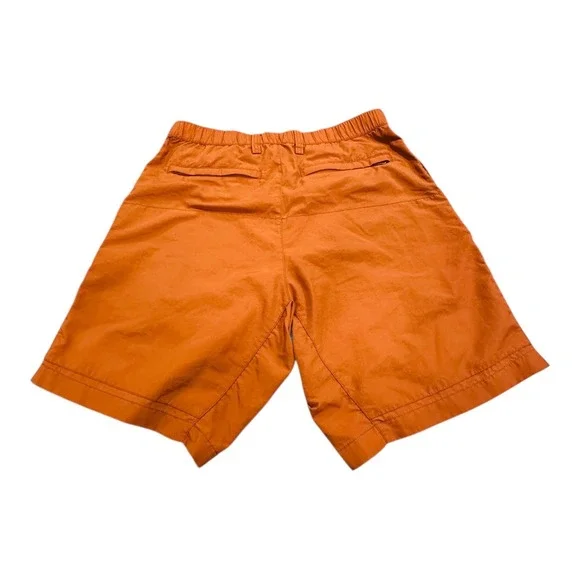 HUMAN MADE Polar Bear Graphic Shorts Orange Drawstring Button Fly Men's L